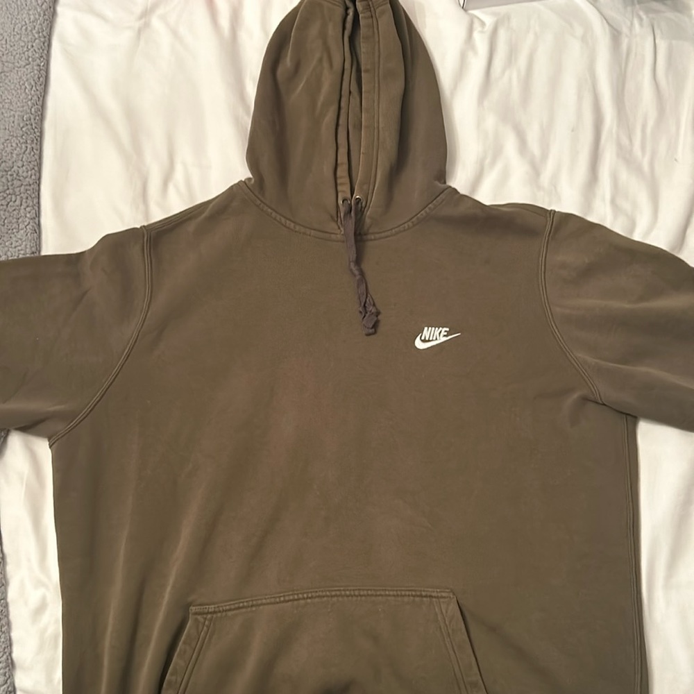 Nike olive green hoodie